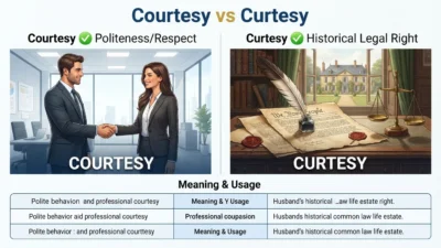Courtesy vs Curtesy