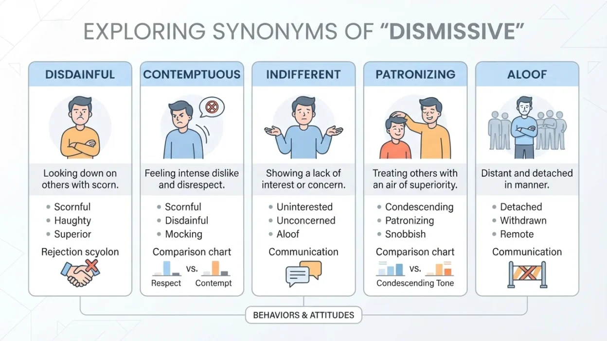 Synonyms of Dismissive