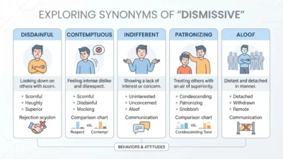 Synonyms of Dismissive