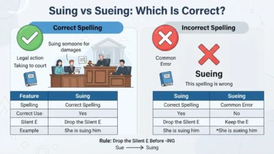 Suing or Sueing