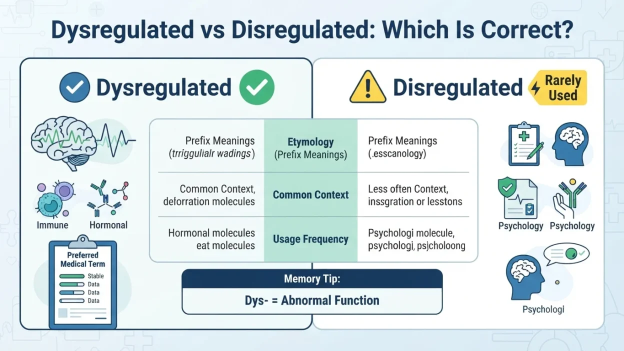 Dysregulated vs Disregulated