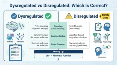 Dysregulated vs Disregulated