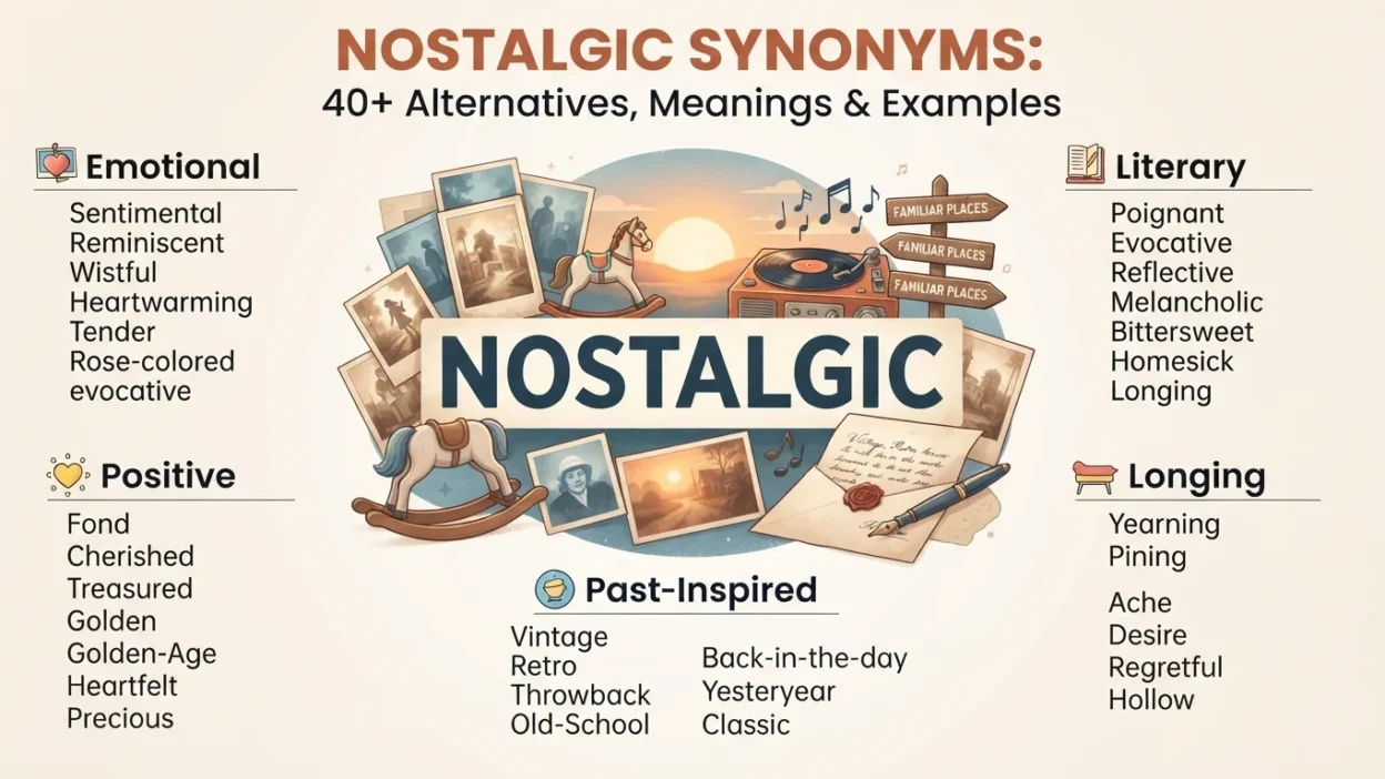 Nostalgic Synonyms