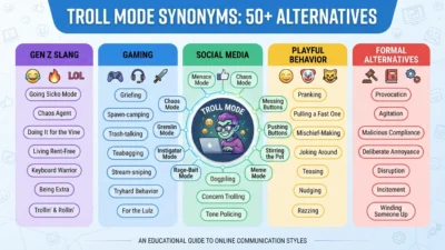 Troll Mode Synonyms