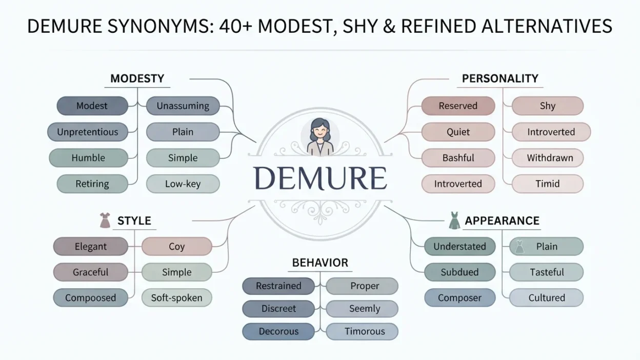 Demure Synonyms