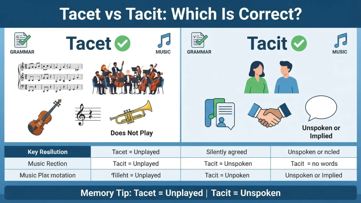 Tacet or Tacit