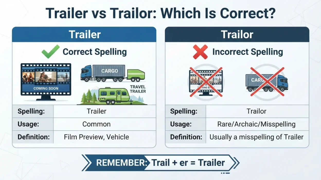 Trailer vs Trailor