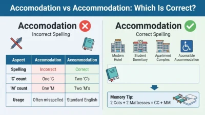 Accomodation vs Accommodation