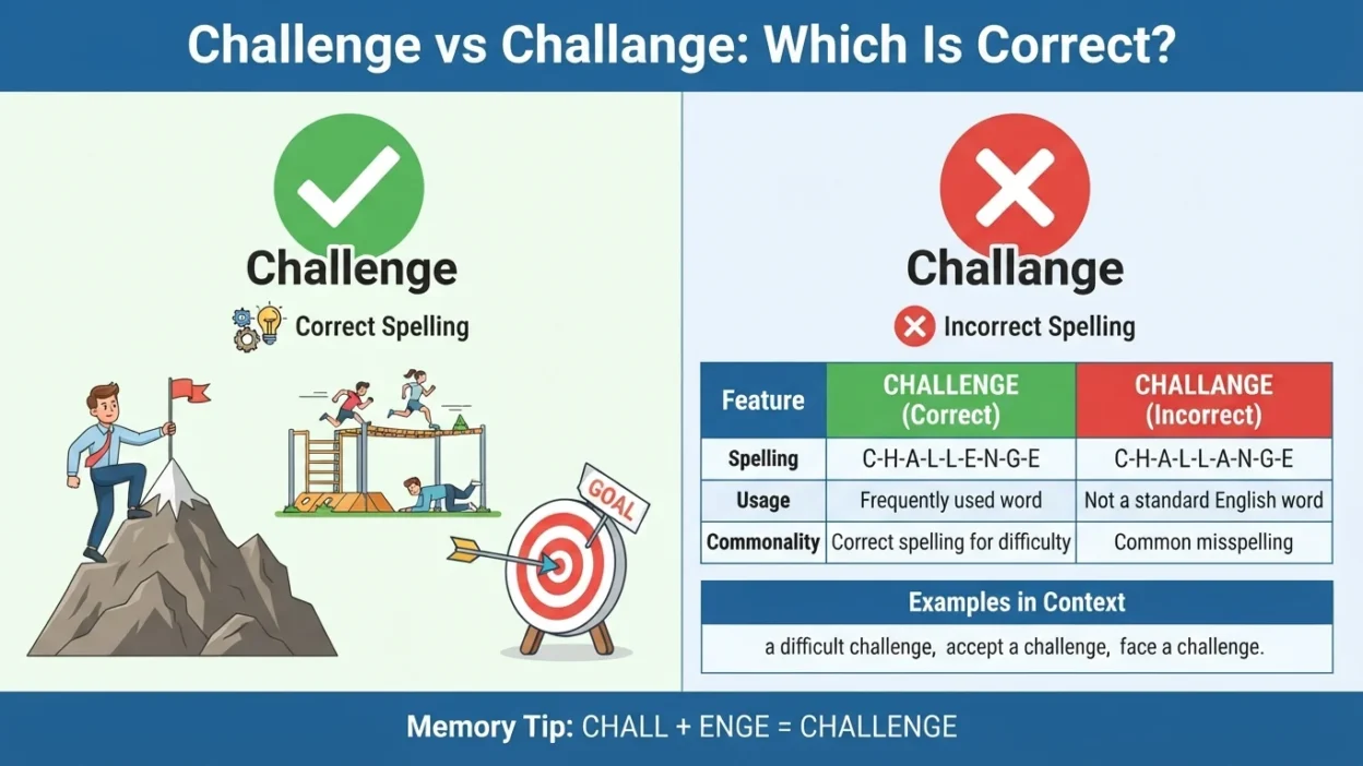Challenge vs Challange