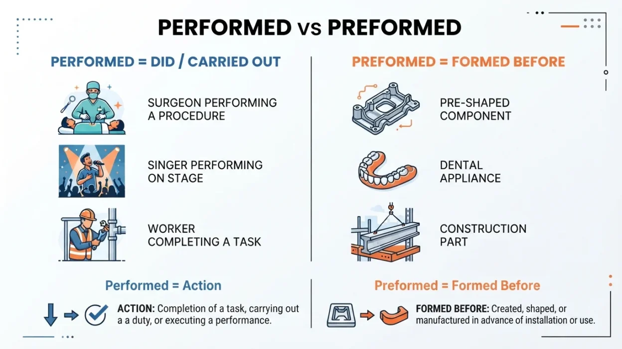 Performed vs Preformed