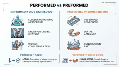 Performed vs Preformed