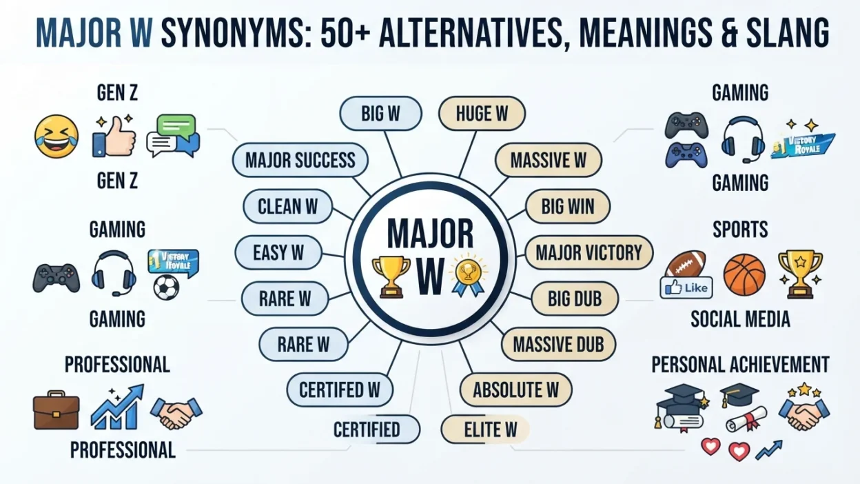 Major W Synonyms