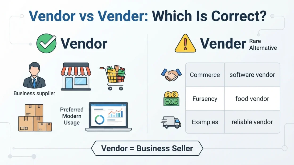Vendor vs Vender