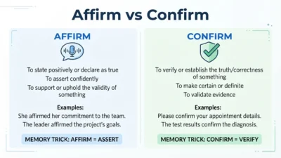 Affirm vs Confirm