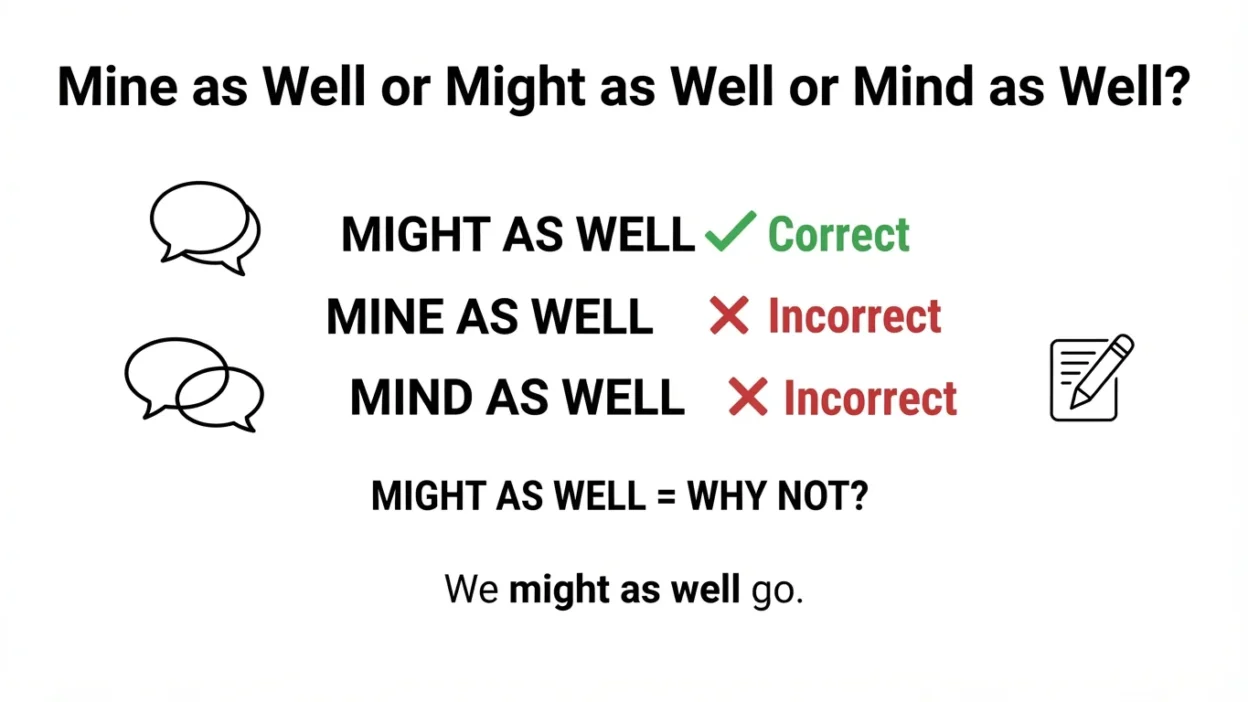 Mine as Well or Might as Well or Mind as Well