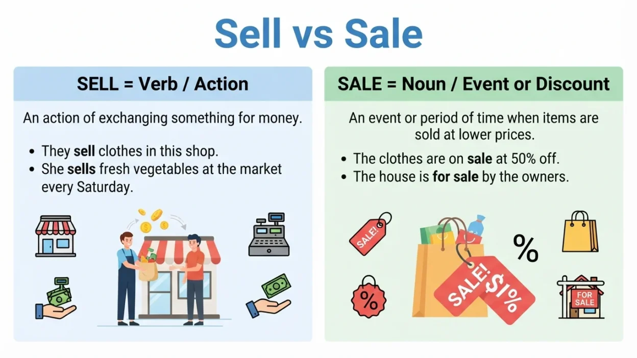 Sell vs Sale