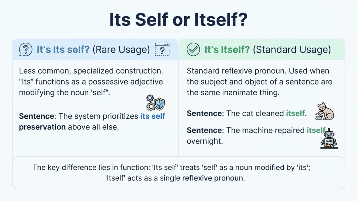 Its Self or Itself