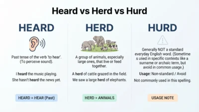 Heard vs Herd vs Hurd