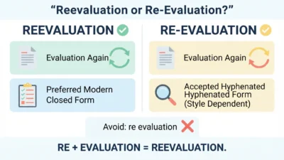 Reevaluation or Re-Evaluation
