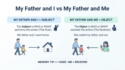 My Father and I or My Father and Me