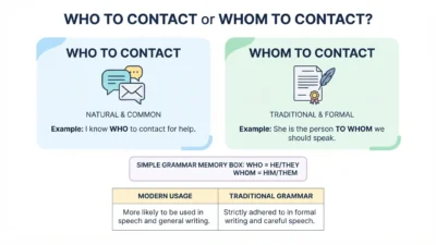 Who to Contact or Whom to Contact