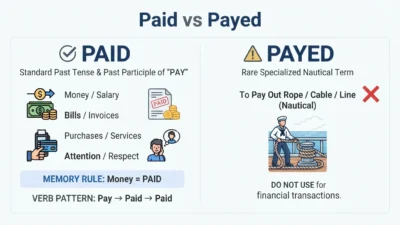 Paid vs Payed