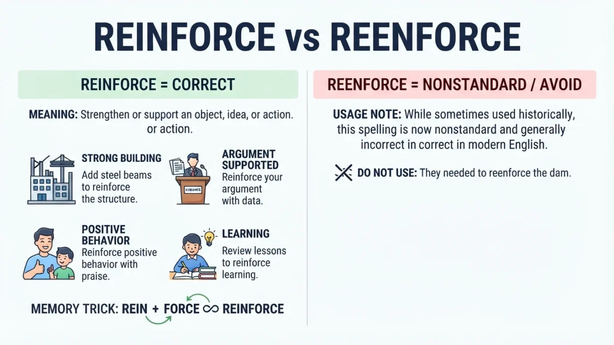 Reinforce vs Reenforce