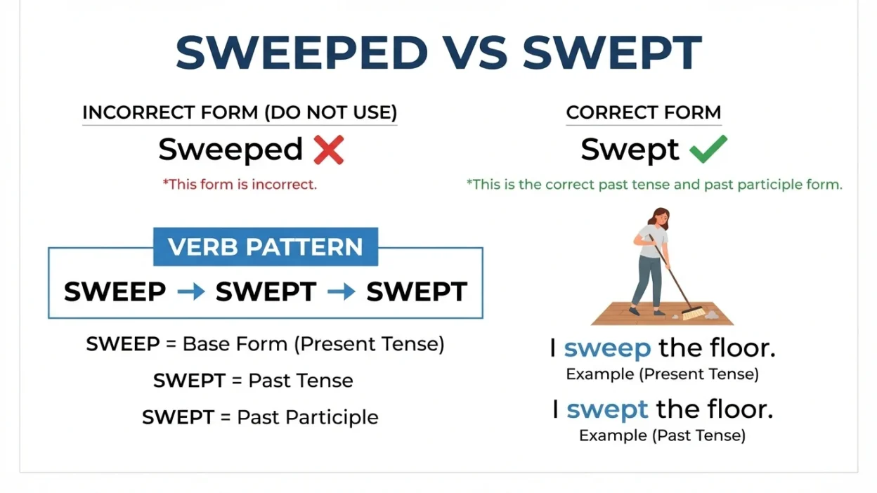 Sweeped vs Swept