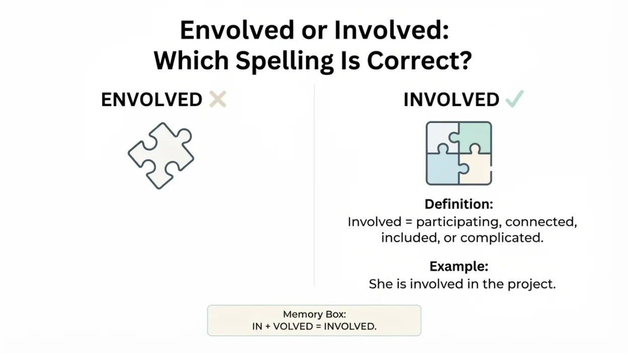 Envolved or Involved