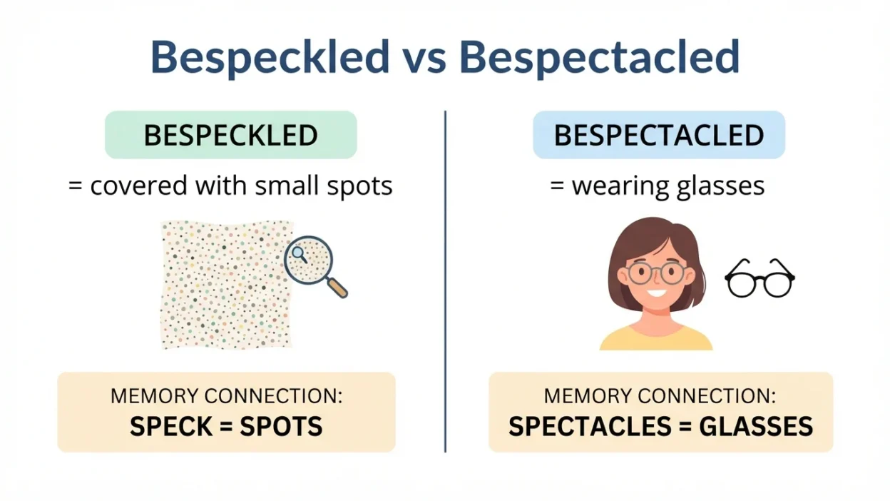 Small Things Example Objects Bespeckled vs Bespectacled: What’s the Difference?(2026)