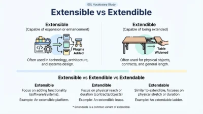 Extensible vs Extendible