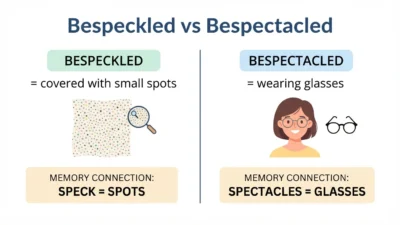Bespeckled vs Bespectacled