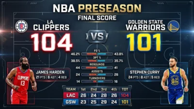LA Clippers vs Golden State Warriors Match Player Stats