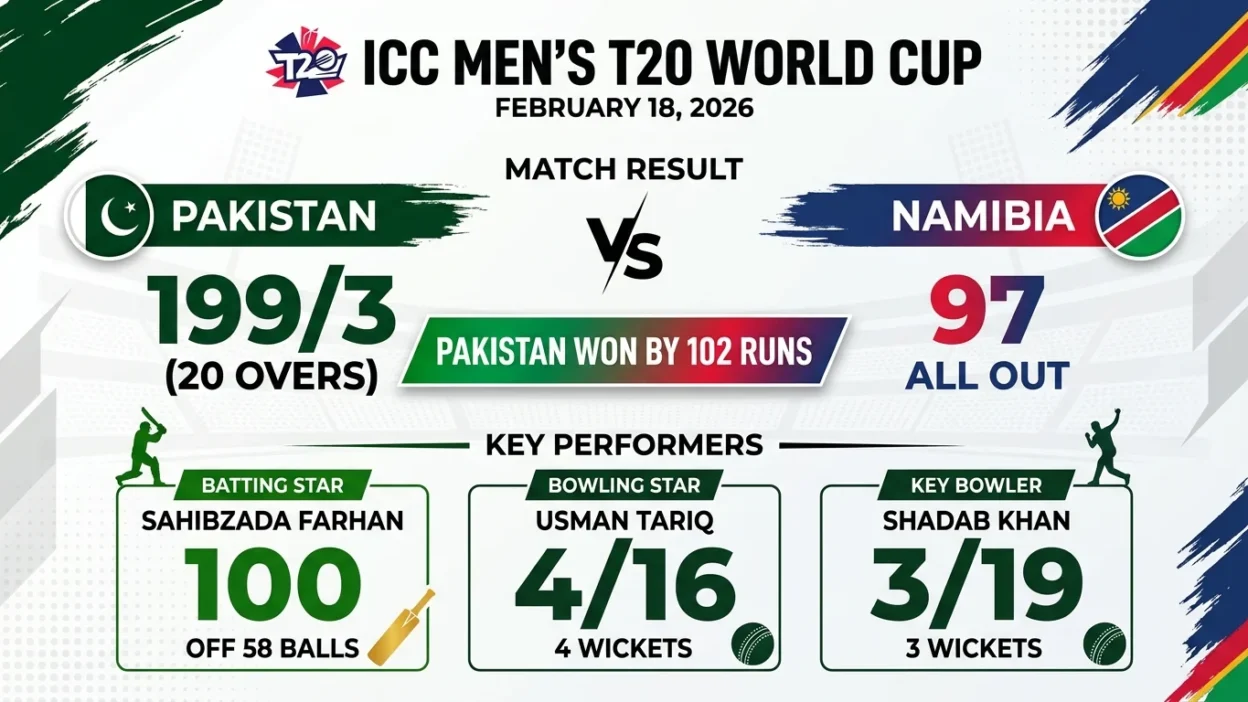 Pakistan vs Namibia Match